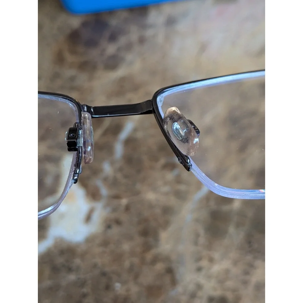 Morel Eyeglasses Lightec 8122L 8122/L GG042 Brown Half Rim Optical Frame 55mm